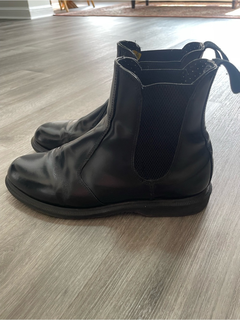 Dr. Martens Black Leather Chelsea Ankle Boots